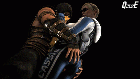 cassie cage+scorpion (mortal kombat)